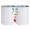 10 oz. White Stainless Steel Short Tumbler Thumbnail