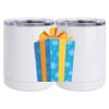 10 oz. White Stainless Steel Short Tumbler Thumbnail