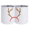 10 oz. White Stainless Steel Short Tumbler Thumbnail