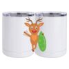 10 oz. White Stainless Steel Short Tumbler Thumbnail