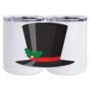 10 oz. White Stainless Steel Short Tumbler Thumbnail