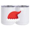 10 oz. White Stainless Steel Short Tumbler Thumbnail
