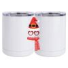 10 oz. White Stainless Steel Short Tumbler Thumbnail