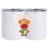 10 oz. White Stainless Steel Short Tumbler Thumbnail