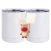 10 oz. White Stainless Steel Short Tumbler Thumbnail