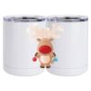 10 oz. White Stainless Steel Short Tumbler Thumbnail