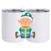 10 oz. White Stainless Steel Short Tumbler Thumbnail