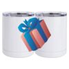 10 oz. White Stainless Steel Short Tumbler Thumbnail