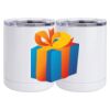 10 oz. White Stainless Steel Short Tumbler Thumbnail