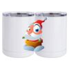 10 oz. White Stainless Steel Short Tumbler Thumbnail