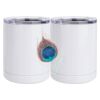 10 oz. White Stainless Steel Short Tumbler Thumbnail