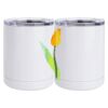 10 oz. White Stainless Steel Short Tumbler Thumbnail
