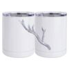 10 oz. White Stainless Steel Short Tumbler Thumbnail
