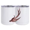 10 oz. White Stainless Steel Short Tumbler Thumbnail