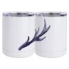10 oz. White Stainless Steel Short Tumbler Thumbnail