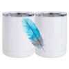10 oz. White Stainless Steel Short Tumbler Thumbnail