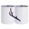 10 oz. White Stainless Steel Short Tumbler Thumbnail
