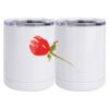 10 oz. White Stainless Steel Short Tumbler Thumbnail