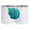10 oz. White Stainless Steel Short Tumbler Thumbnail