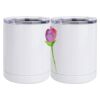 10 oz. White Stainless Steel Short Tumbler Thumbnail