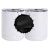10 oz. White Stainless Steel Short Tumbler Thumbnail