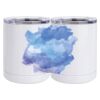 10 oz. White Stainless Steel Short Tumbler Thumbnail
