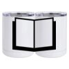 10 oz. White Stainless Steel Short Tumbler Thumbnail