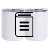 10 oz. White Stainless Steel Short Tumbler Thumbnail