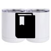 10 oz. White Stainless Steel Short Tumbler Thumbnail