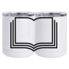 10 oz. White Stainless Steel Short Tumbler Thumbnail