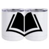 10 oz. White Stainless Steel Short Tumbler Thumbnail