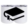 10 oz. White Stainless Steel Short Tumbler Thumbnail
