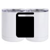 10 oz. White Stainless Steel Short Tumbler Thumbnail