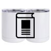 10 oz. White Stainless Steel Short Tumbler Thumbnail