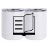 10 oz. White Stainless Steel Short Tumbler Thumbnail