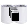 10 oz. White Stainless Steel Short Tumbler Thumbnail