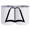 10 oz. White Stainless Steel Short Tumbler Thumbnail