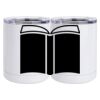 10 oz. White Stainless Steel Short Tumbler Thumbnail