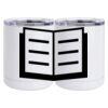 10 oz. White Stainless Steel Short Tumbler Thumbnail