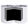 10 oz. White Stainless Steel Short Tumbler Thumbnail
