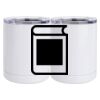 10 oz. White Stainless Steel Short Tumbler Thumbnail