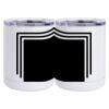 10 oz. White Stainless Steel Short Tumbler Thumbnail