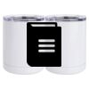 10 oz. White Stainless Steel Short Tumbler Thumbnail