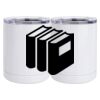 10 oz. White Stainless Steel Short Tumbler Thumbnail