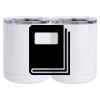 10 oz. White Stainless Steel Short Tumbler Thumbnail