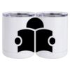 10 oz. White Stainless Steel Short Tumbler Thumbnail