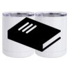 10 oz. White Stainless Steel Short Tumbler Thumbnail