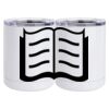 10 oz. White Stainless Steel Short Tumbler Thumbnail