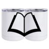 10 oz. White Stainless Steel Short Tumbler Thumbnail