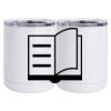 10 oz. White Stainless Steel Short Tumbler Thumbnail